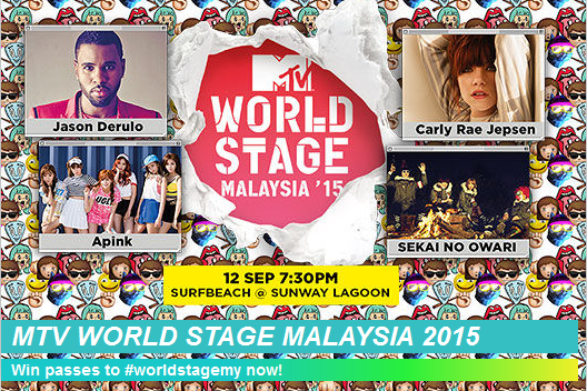 2015MTV马来西亚世界舞台添重磅嘉宾杰森·德鲁罗引爆狂欢夜