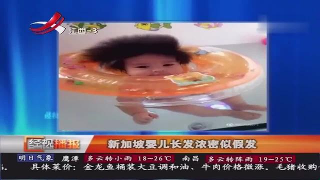 新加坡婴儿长发浓密似假发