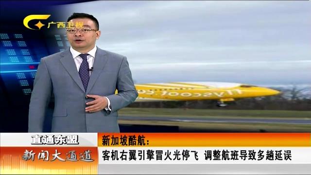 新加坡酷航：客机右翼引擎冒火光停飞 调整航班导致多趟延误