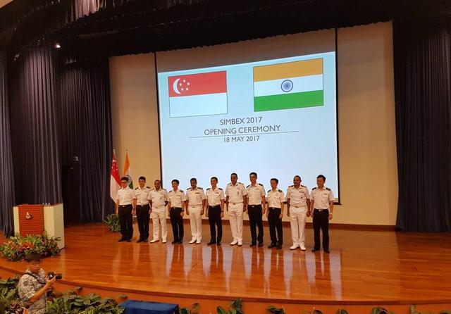 印度和新加坡投入顶级海空军力进行联合军演
