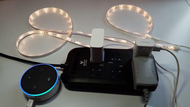 亚马逊echo智能音箱语音控制小米智能灯yeelight