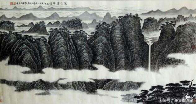 著名国画家许文邠作品《桂林螺蛳岩》欣赏