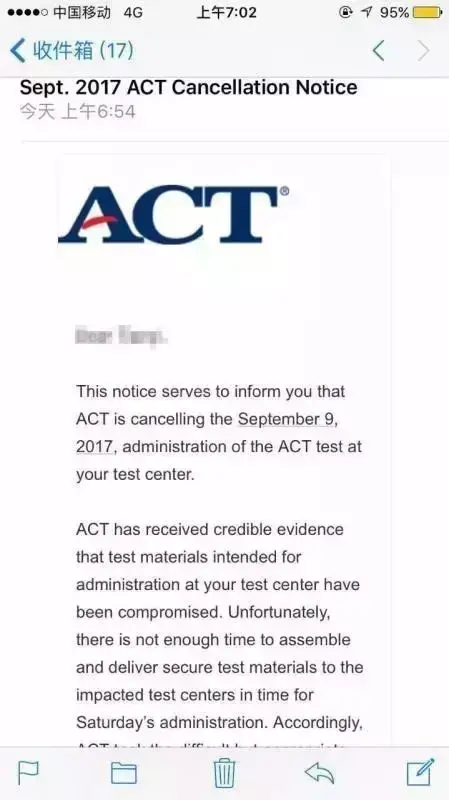 ACT9月9日考试因泄题被取消，美国留学怎么办？