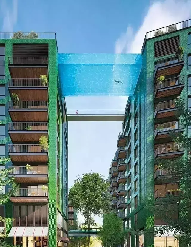 想象之外的城市天际泳池