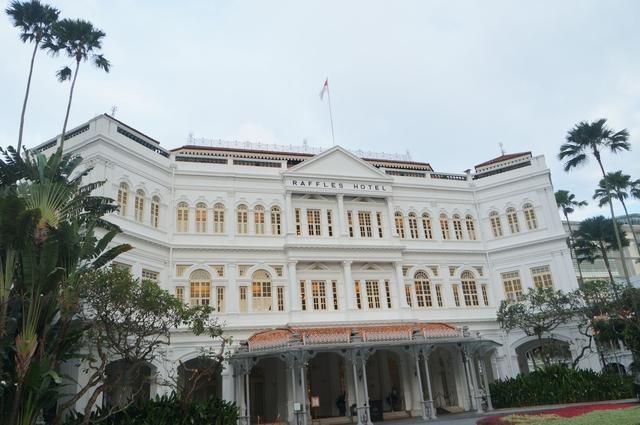 我的游记图集 参观新加坡莱佛士酒店 新加坡很有名气的老牌宾馆