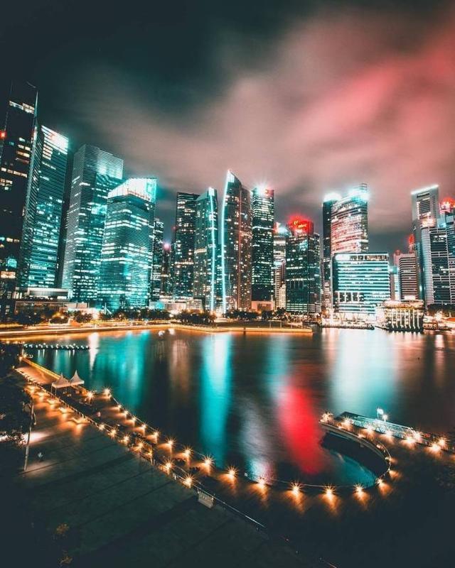 新加坡夜景，超喜欢最后一张的