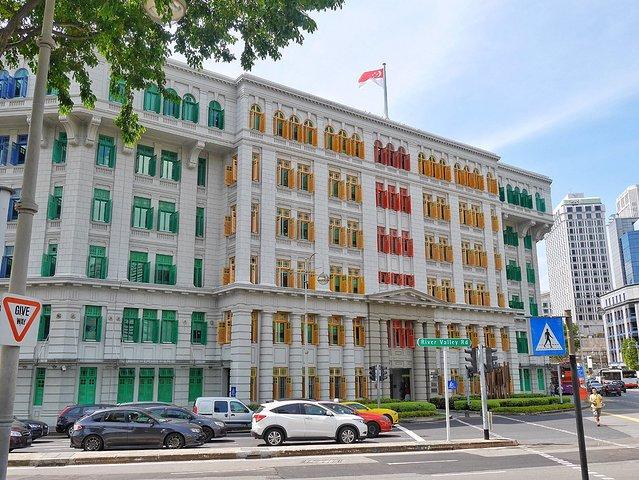 亚洲漫游笔记 参观新加坡旧禧街警察局 彩虹蛋糕版的历史建筑