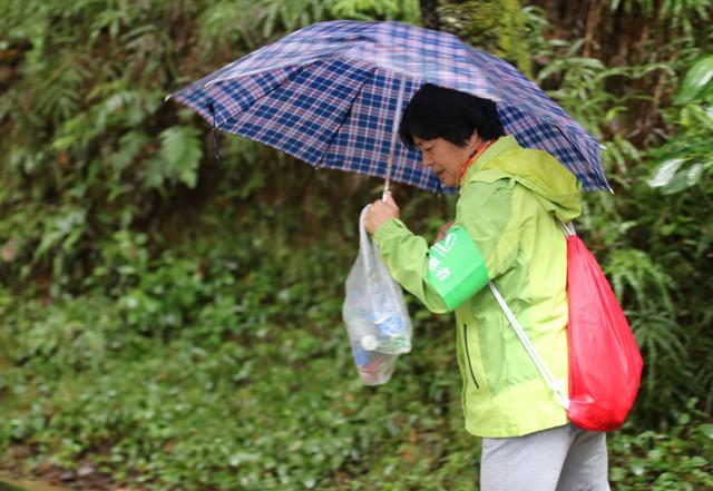 雨中秀丽的昆明西山森林公园