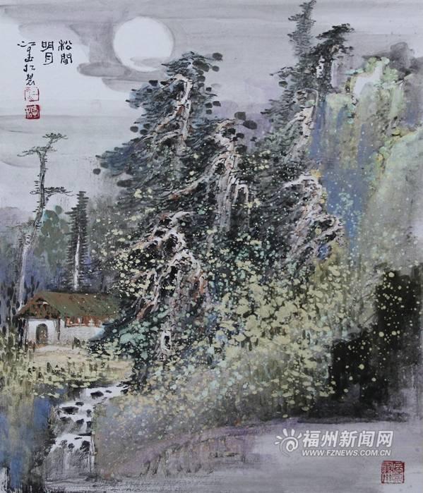 闽都大家｜江爱松：千山金碧颂盛世，心象重彩启新篇