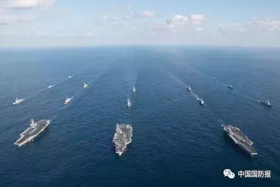 三航母齐聚亚太，难掩美国颓势