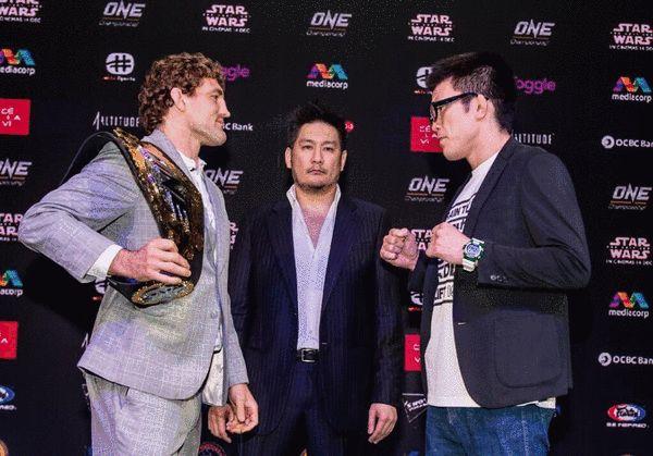 ONE世界冠军阿斯科伦领衔出席新加坡站发布会