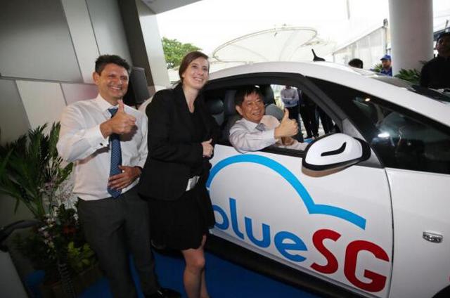 看世界｜法BlueSG共享电动车在新加坡开业