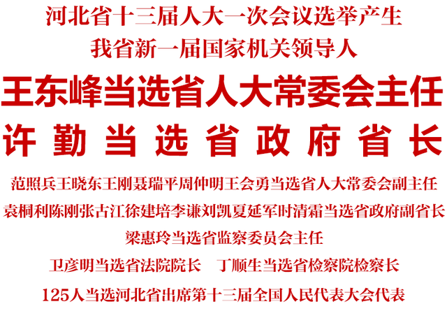 「发布会」新发布！我省新一届领导人名单及履历