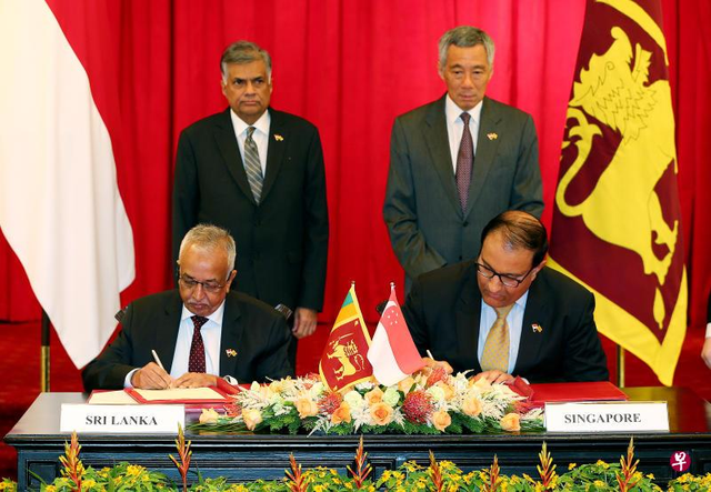 新加坡总理李显龙出访斯里兰卡 两国将签署自贸协定