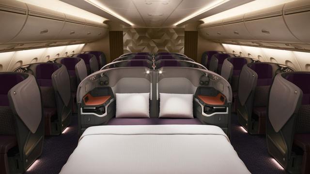 新加坡航空公司投资68亿将机舱改造装修，如同高空中的豪华酒店