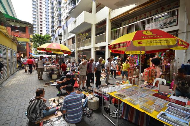 图虫街拍摄影：新加坡牛车水（唐城）跳骚市场