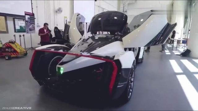 实拍新加坡车展首次亮相Dendrobium电动超跑，全球仅10辆的超跑