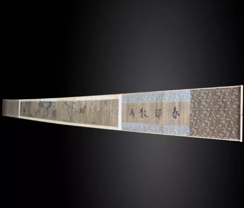 2018年新加坡伯明翰精品推荐：赵孟頫 春郊散马图品鉴