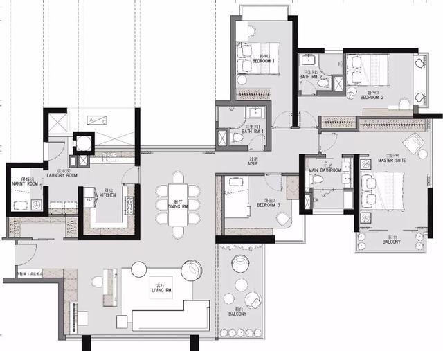 如果将180m² 大宅体现出该有的极致简约