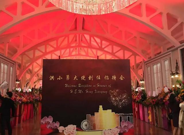 中国驻新加坡新任大使到任招待场面太美，犹如舞会！