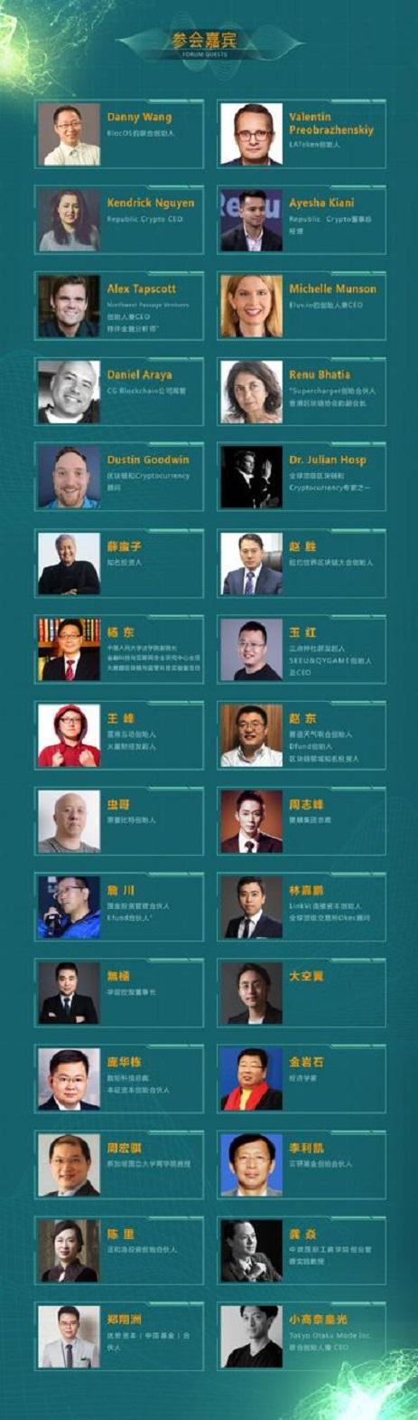 世界区块链大会(WBF)三点钟新加坡峰会 第一批嘉宾名单公布