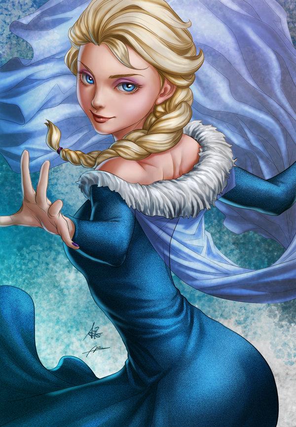 插画：新加坡画家artgerm美女人物绘画插画作品