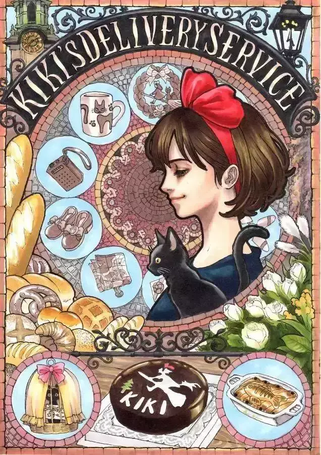 这些画师笔下的宫崎骏插画美的不像话！超适合做壁纸啊
