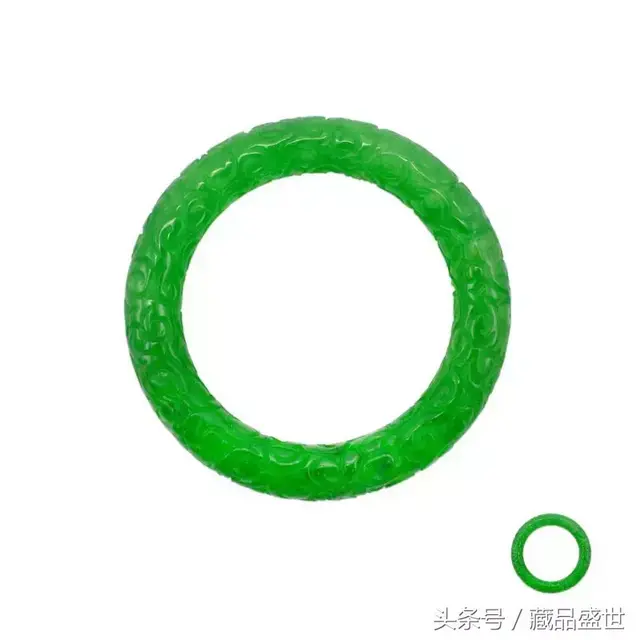 「精品赏析」翡翠云纹手镯問世新加坡拍賣