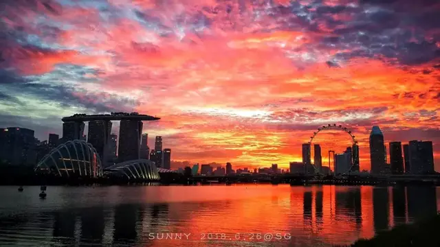 暴雨后的新加坡美如人间仙境