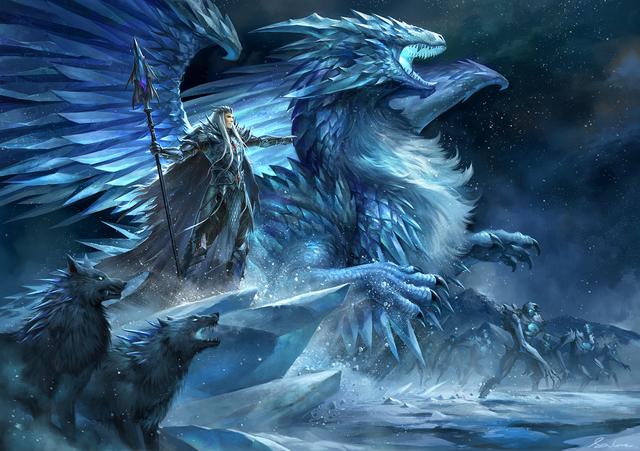 新加坡画师绘制的神兽怪物！画面震撼很有一种看电影大片的感觉！