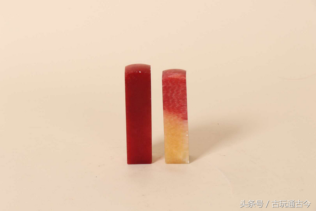 「推荐」精品昌化鸡血石章料一对