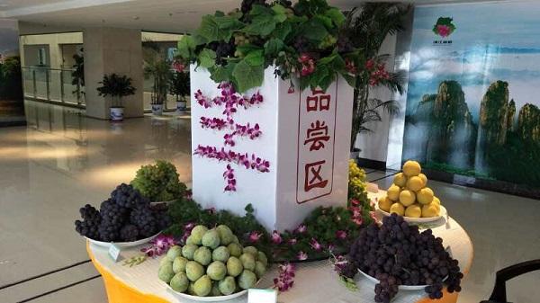 G20杭州峰会主供食材 质量可追溯的浙江浦江葡萄来上海了
