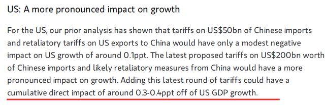 摩根斯坦利报告出来了：贸易战对中国GDP的影响有多大？