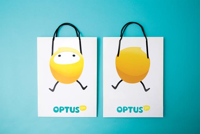 新加坡电信Optus 品牌设计，对话框的小黄人IP形象萌呆了