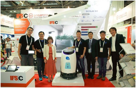高仙无人驾驶洗地机新品在新加坡重磅发布