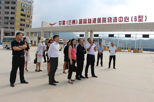 新加坡企业发展局一行考察甘肃（兰州）国际陆港