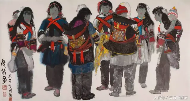 黄国强：我的画国画不像国画，油画不像油画，其人物画作品欣赏