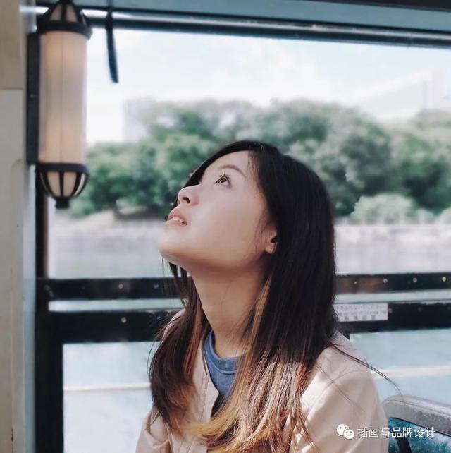 插画丨平面设计师转行画画，她的画有独特的平面感，细腻优雅好喜欢~