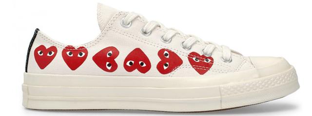 川久保玲 X Converse 标志性红心依然萌