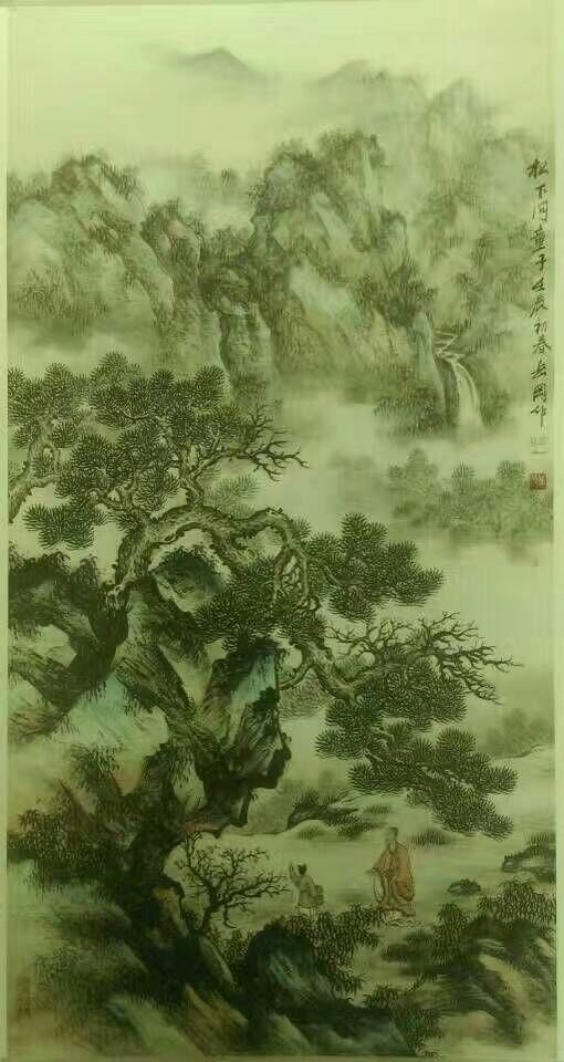 中央电视台均专题播放其作品与艺术风格，王岳罔山水画欣赏