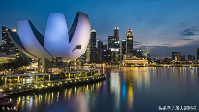 新加坡；新加坡市空中视图