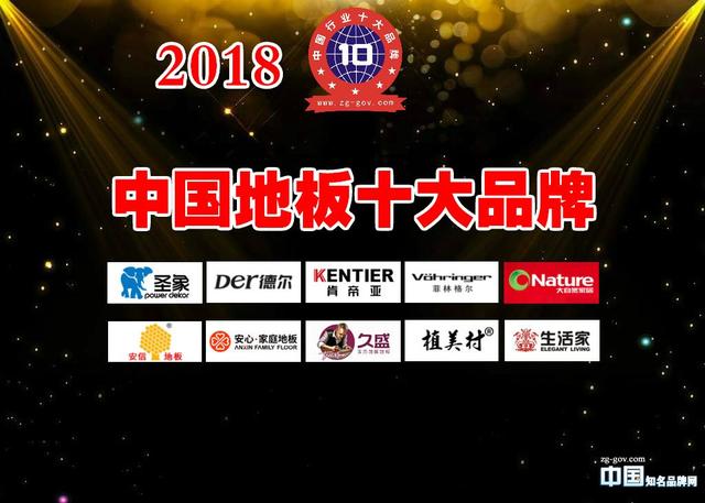2018年中国地板十大品牌 正式揭晓