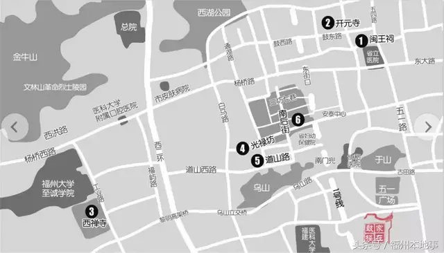 福州这些景点的故事，你知道吗？收好这份地图，一起去怀旧！