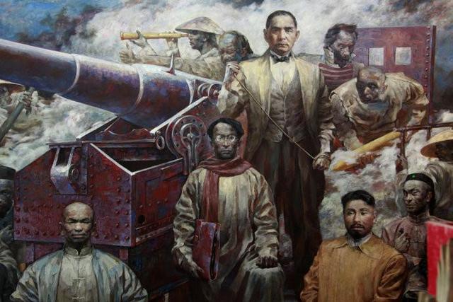 孙中山从新加坡来到越南和一个广西壮人一起打天下，不是打工哦！