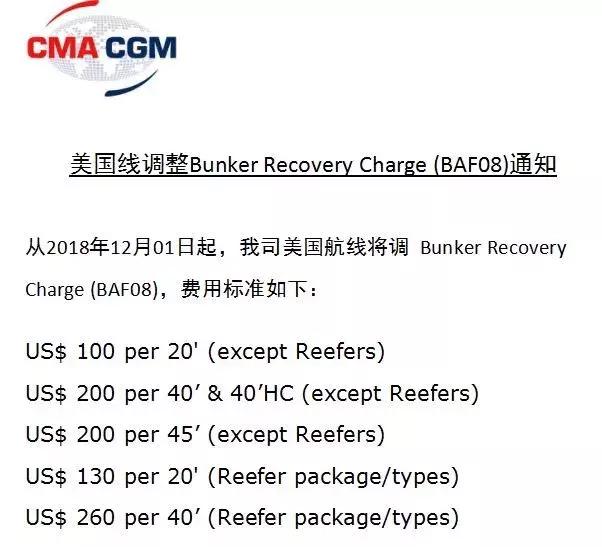 APL多条航线停航、CMA/MSC/EMC/HMM费用调整通知