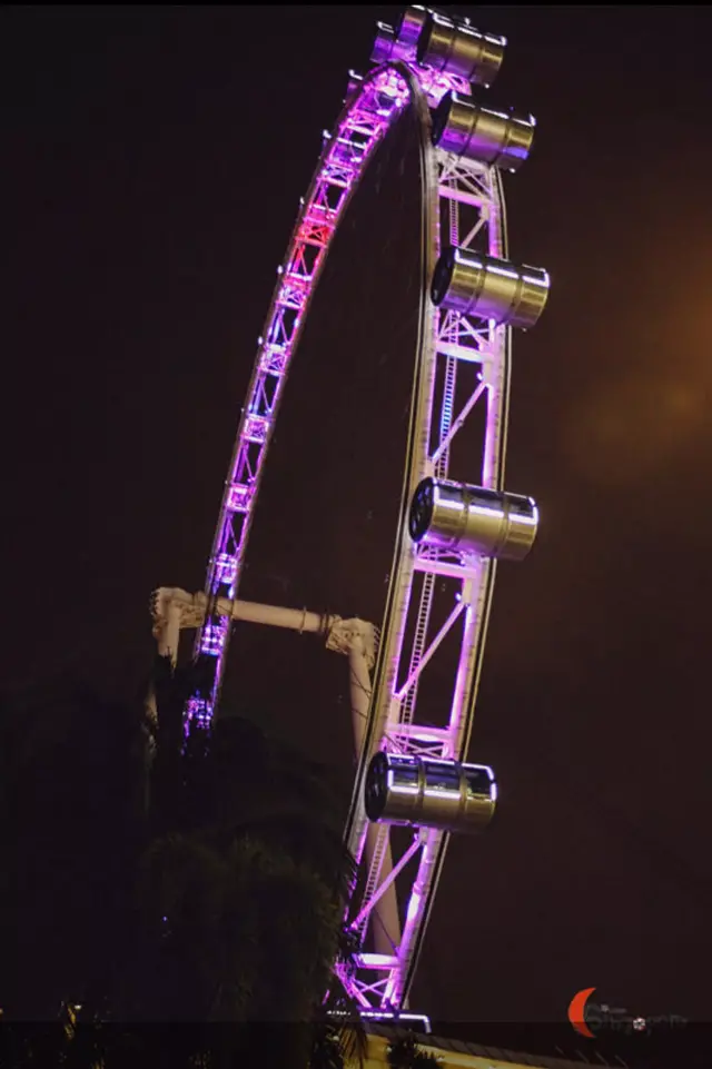 新加坡夜晚的街道