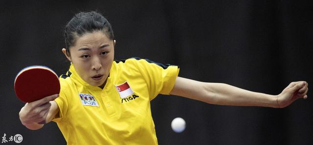2018年11月8日新加坡新加坡的孟雨于对中国的宁丁女子单打比赛