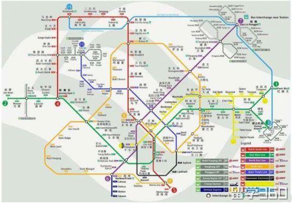 新加坡有哪些交通出行方式？附新加坡地铁线路图