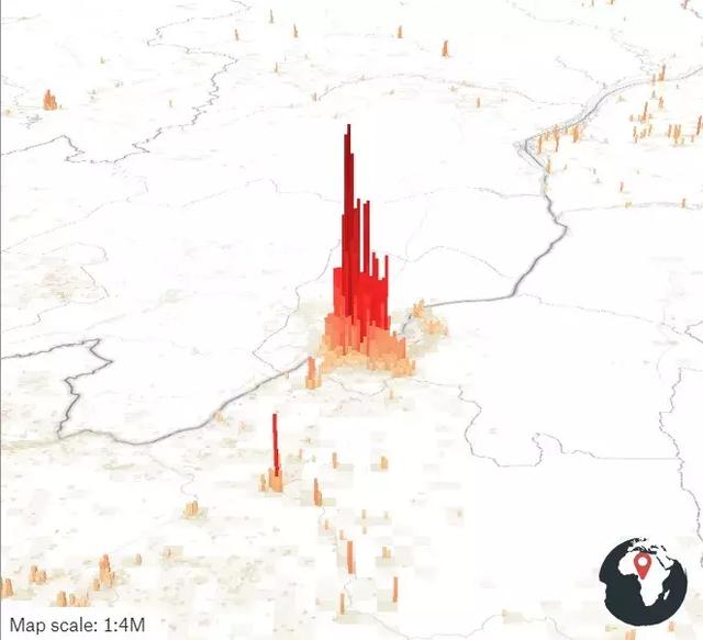 中国的“人口山”地图与未来城市房价