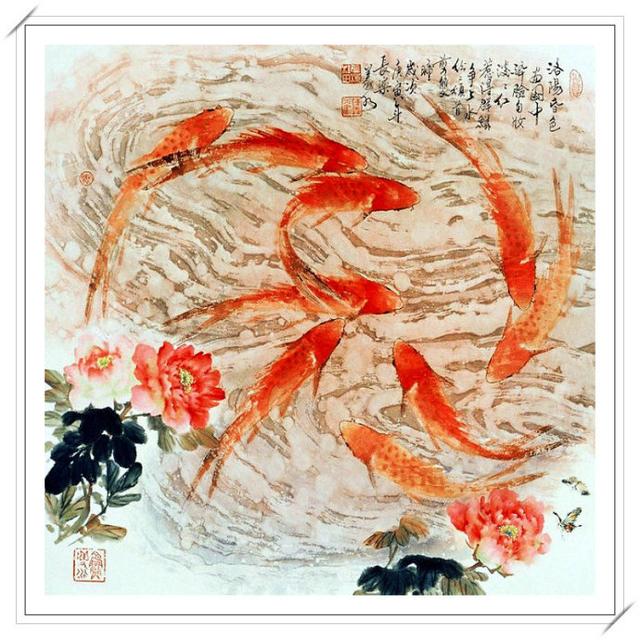 「鱼水相融」陈义水鱼水画